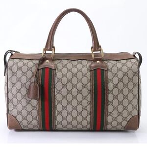 GUCCI SUPREME CANVAS BOSTON BAG